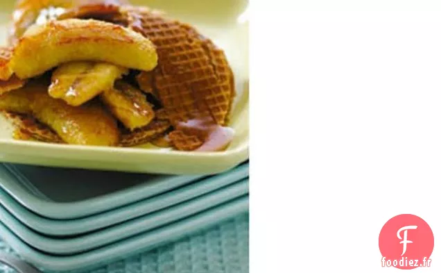 Gaufres Croustillantes et Bananes à l'Érable