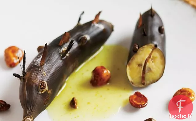 Bananes Rôties au Sirop Épicé et Noix Confites