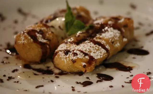Bananes Frites au Miel de Lavande et Chocolat aux Cinq Épices