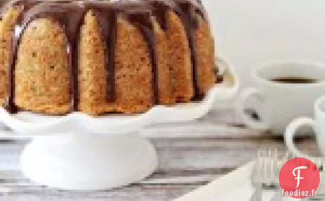 Gâteau Bundt À La Banane Avec Ganache Au Chocolat