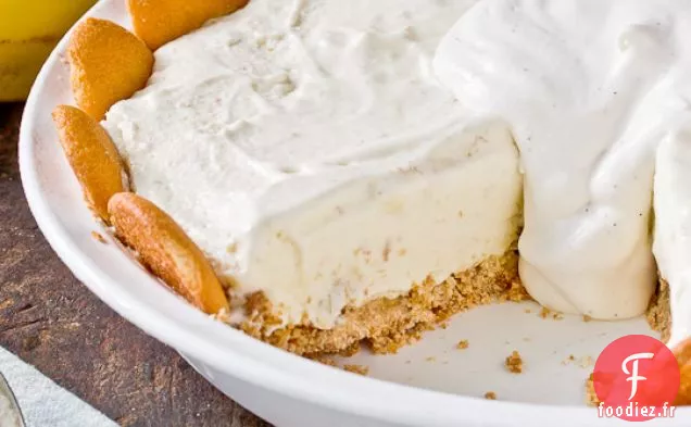 Tarte à la Crème Glacée au Pudding à la Banane