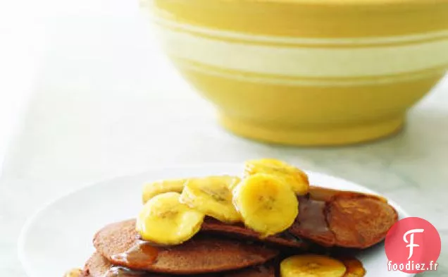 Crêpes Chocolatées aux Bananes Sautées