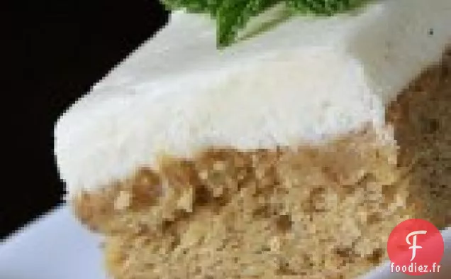 Barres De Bananes Avec Glaçage Au Fromage À La Crème À La Gousse De Vanille