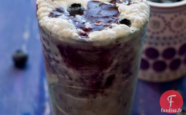 Milkshakes Crémeux à la Banane Et aux Myrtilles