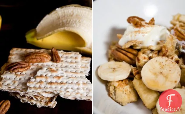 Matzoh Brei Aux Bananes Et Pacanes