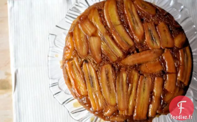Gâteau au Caramel à la Banane à l'envers