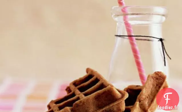 Gaufres aux pépites de chocolat à la banane