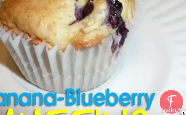 Muffins banane-myrtille sans gluten