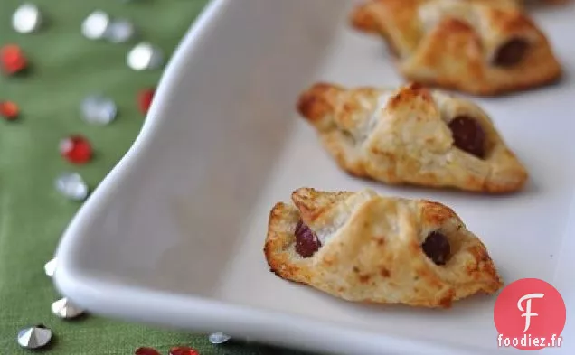 Gâteau au Fromage aux Bananes Et aux Canneberges des Fêtes