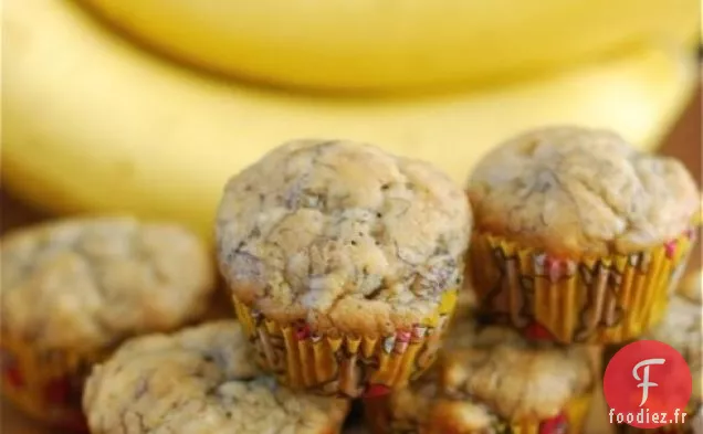 Mini Muffins au Pain aux Bananes
