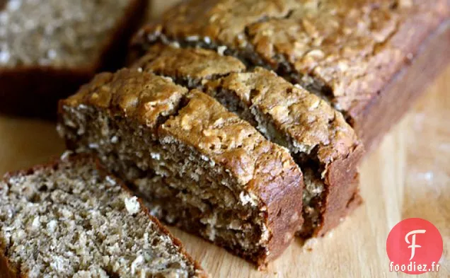 Pain aux Bananes à l'Avoine Faible en Gras