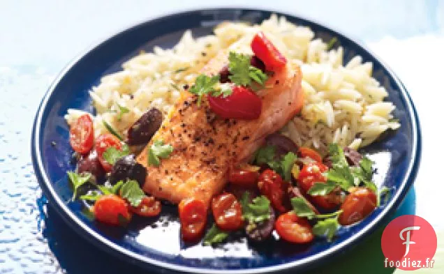 Saumon Toscan Au Romarin Orzo