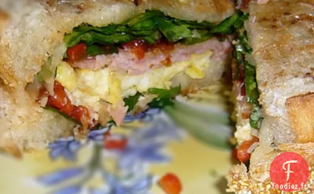 Pain Perdu Brioché À L'Orange Avec Bananes Et Noix De Coco