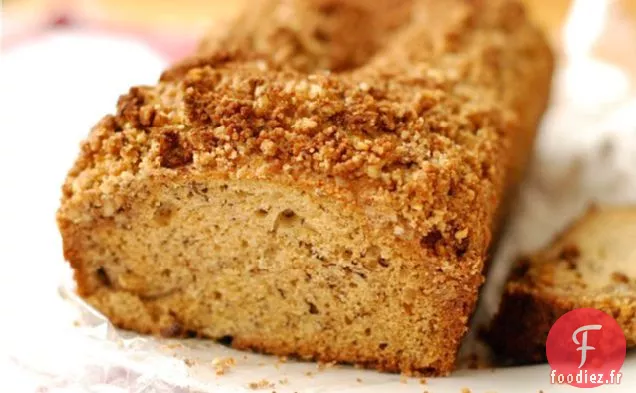 Pain Aux Bananes Avec Streusel À La Cannelle Et Aux Pacanes