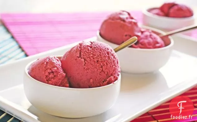 Dire adieu à l'été - Sorbet mixte aux Baies et à la Banane