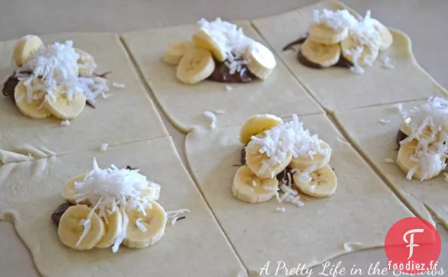 Poches Chaudes Nutella Banane Noix de Coco