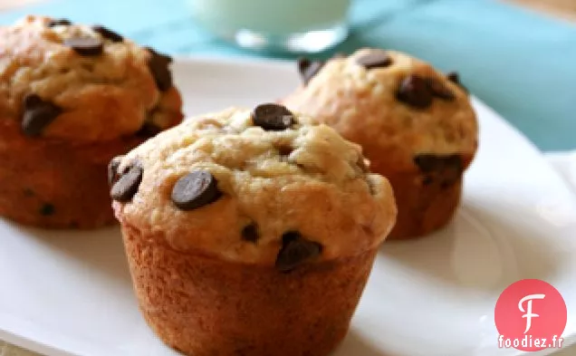 Muffins Banane - Pépites de Chocolat Noir