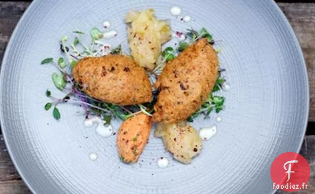 Beignets De Crabe Au Chutney De Pomme De Feu