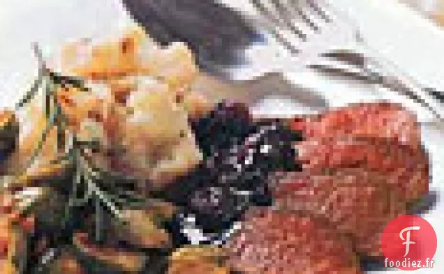 Chevreuil Poêlé Au Romarin Et Cerises Séchées