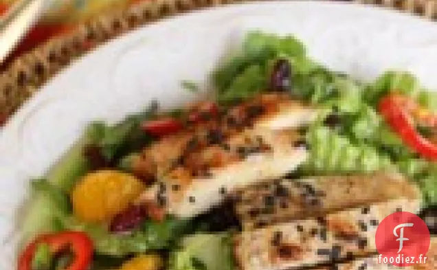 Salade Caribéenne À La Vinaigrette À L'Orange Douce