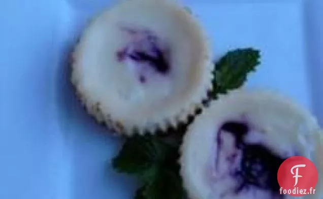 Cheesecakes au Citron Vert avec Tourbillons de Framboises