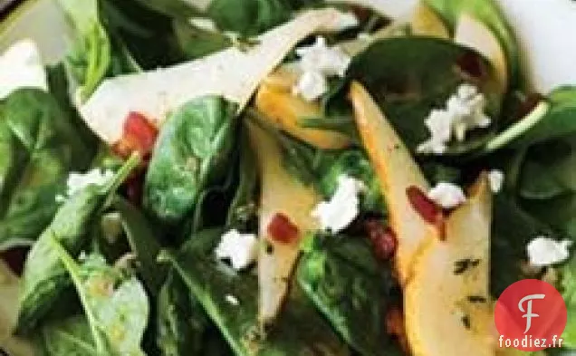 Salade De Fraises, Épinards Et Poires