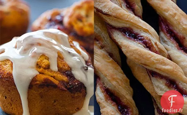 Rouleaux de Cannelle Farcis à la Confiture de Mûres