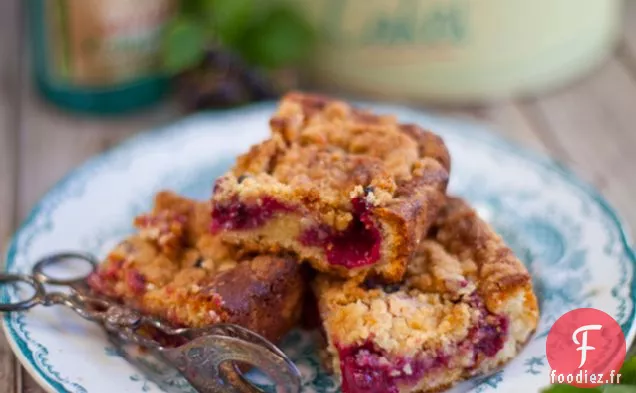Tranches de Crumble aux Mûres
