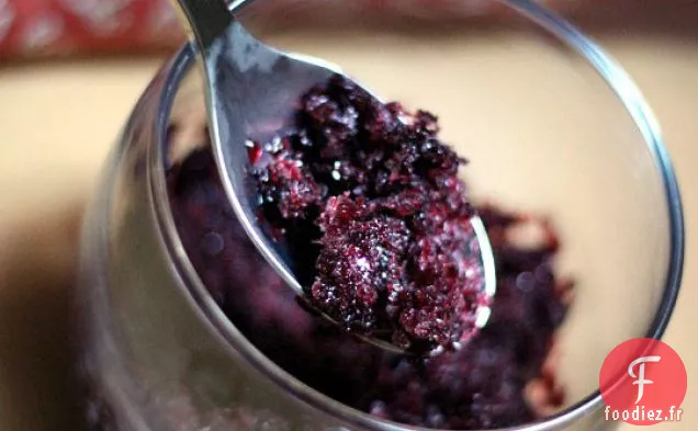 Granité De Cabernet De Mûre (pas De Machine À Crème Glacée Nécessaire!)