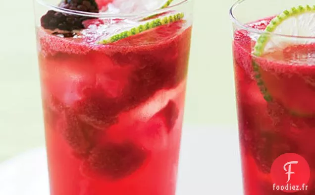 Rickeys à la Mûre et au Citron Vert