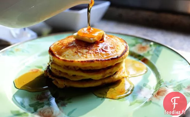 Crêpes à la semoule de Maïs (avec Sirop de Mûre)