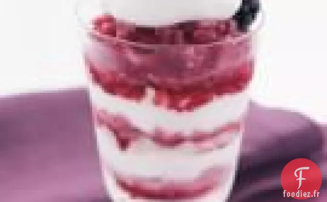 Parfait Granité et Crème aux Mûres