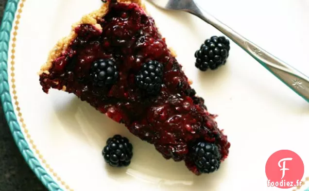 Tarte À La Glace Aux Mûres Et Au Poivre Noir