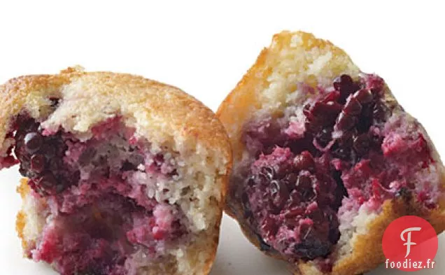 Muffins au Pain de Maïs aux Mûres