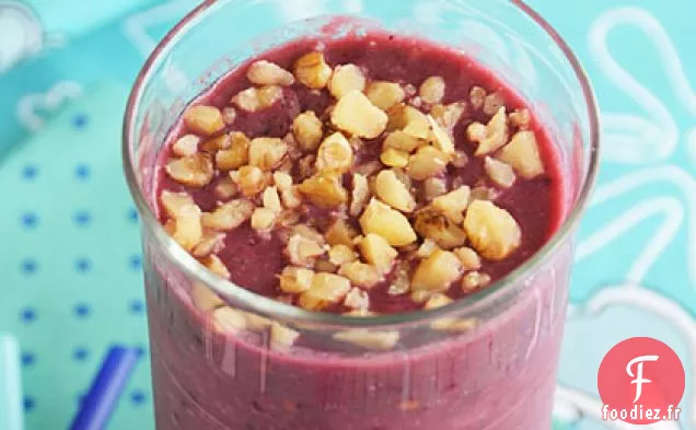 Smoothie Mûre-Pêche aux Noix