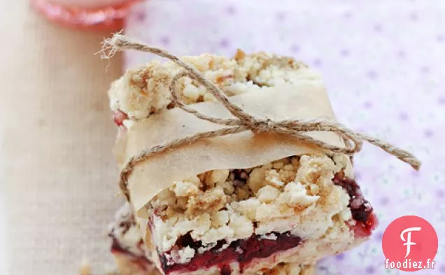 Vegan Blackberry De Noix De Coco Bars