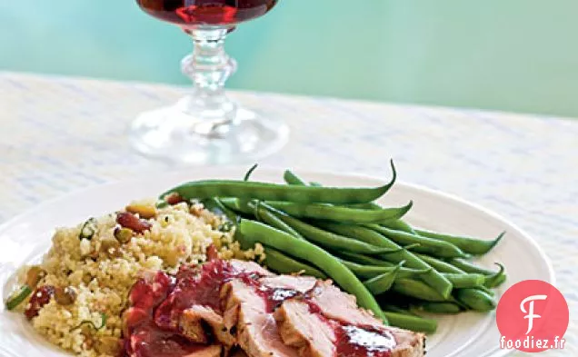 Porc Grillé à la sauce Mûre-Sauge