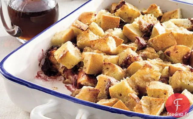 Pain Perdu aux Mûres à Un Plat