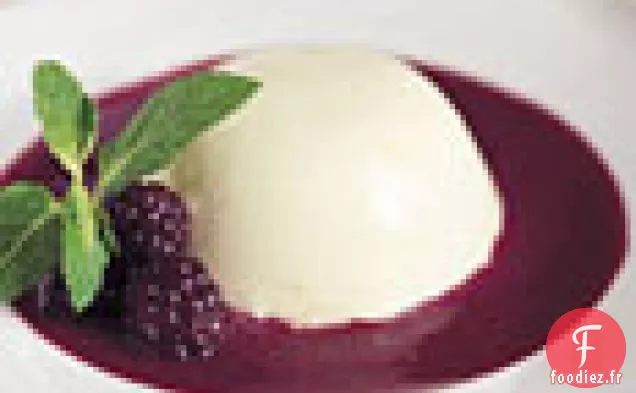 Panna Cotta au Citron et Sauce aux Mûres