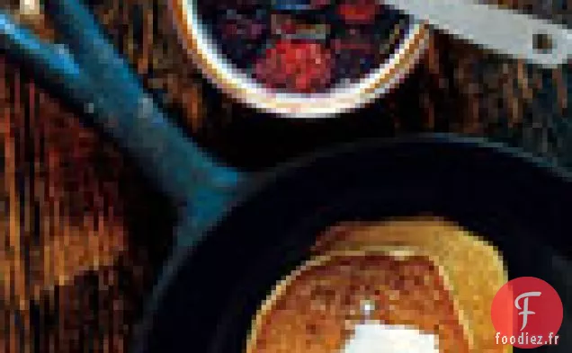 Crêpes de Blé Entier au Sirop de Mûre