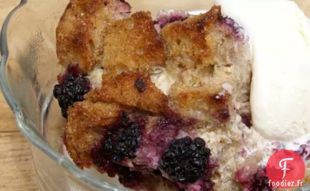 Pouding au Pain aux Mûres