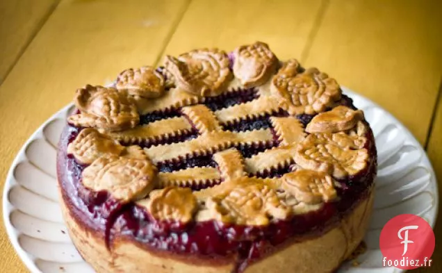 Tarte au Fromage à la Crème aux Mûres