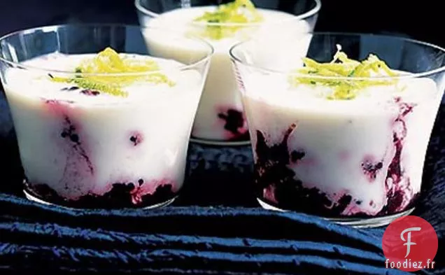 Crèmes à la Mûre et au Citron Vert