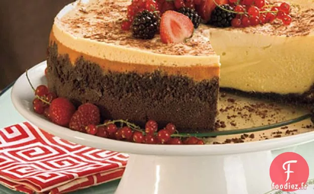Gâteau au fromage Brandy Alexander
