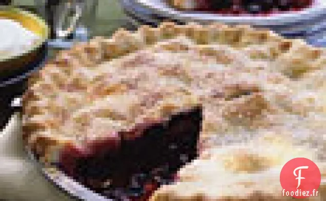 Tarte Aux Trois Baies À La Crème À La Vanille