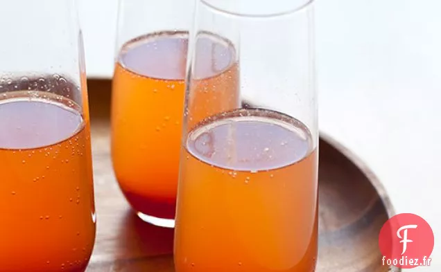 Punch Épicé À L'Orange Sanguine Et Au Champagne