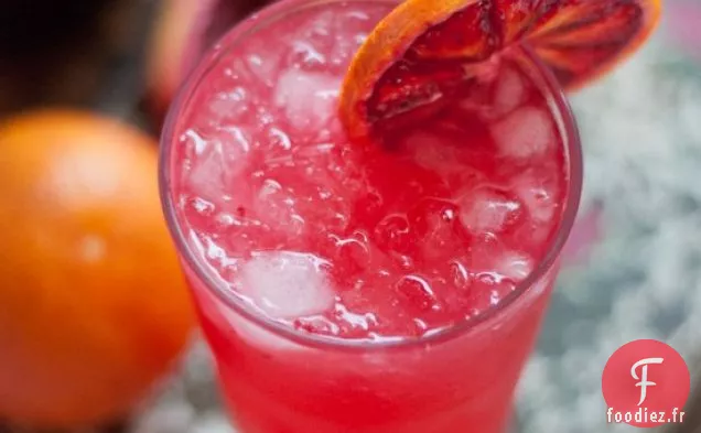 Recette de Cocktail à l'Orange Sanguine Française 75