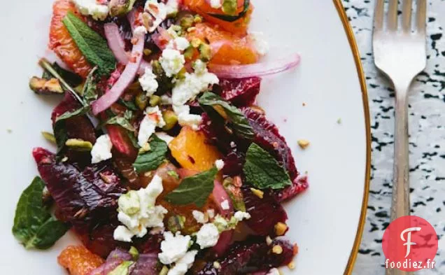 Salade d'Orange Sanguine d'inspiration Sicilienne