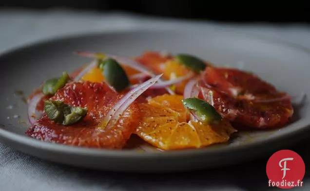 Salade D'Orange Sanguine Aux Olives