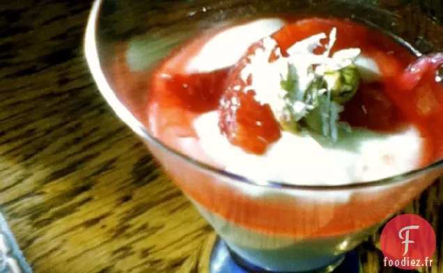 Pouding Pistache Et Chocolat Blanc À L'Orange Sanguine